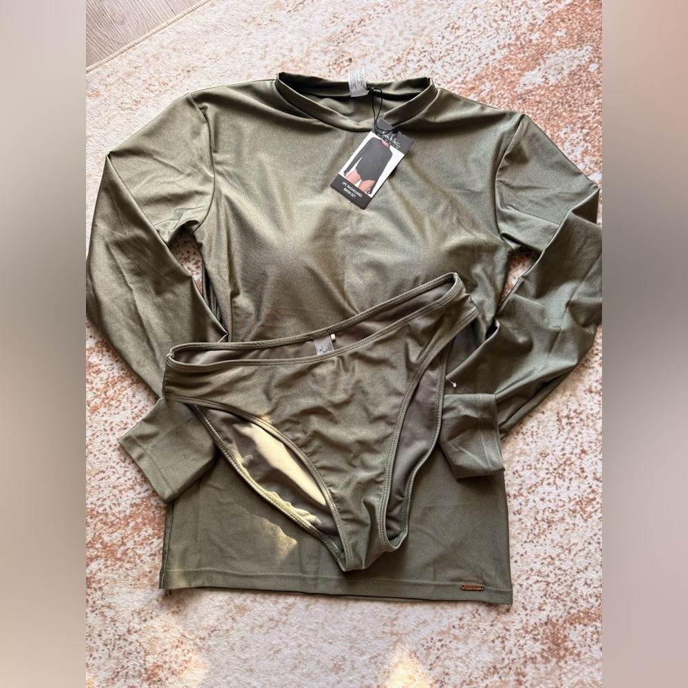 Nicole Miller Olive Bikini Set